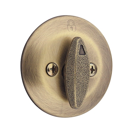Kwikset Kwikset Antique Brass Metal Deadbolt 96630-061